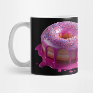 Pink Sprinkled Donut | T Shirt Design Mug